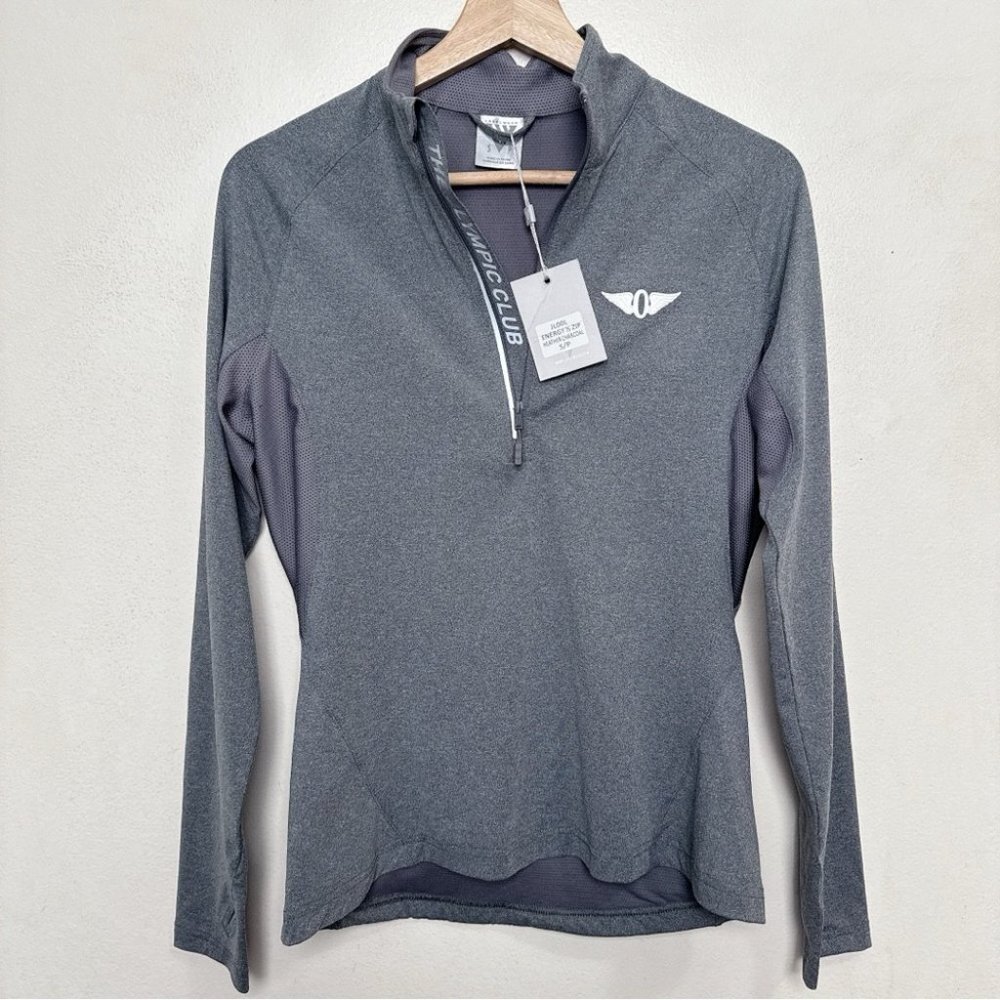 Levelwear Womens Small Engergy Zip Heather Charcoal Pullover